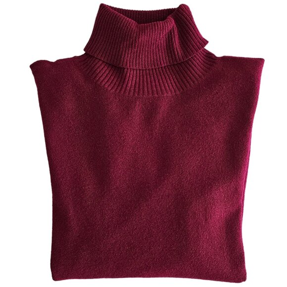 Petite Sophisticate Long Sleeve Turtleneck Top | NWT | SP | Raspberry Pink - Picture 12 of 16